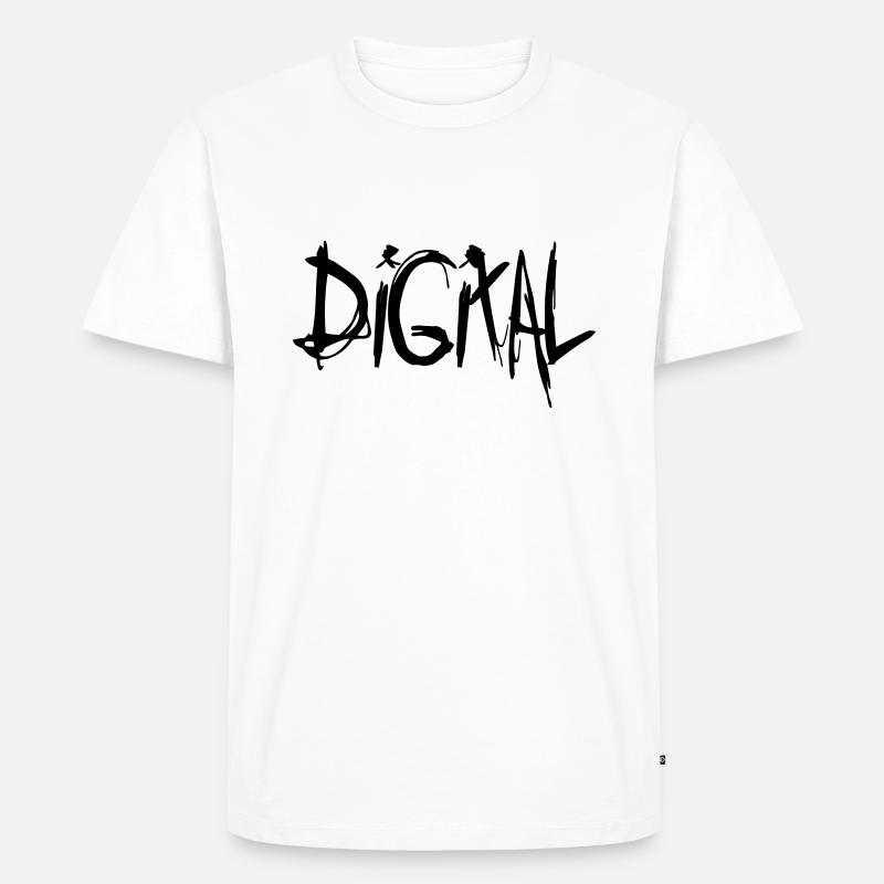 Digital - Männer Premium Bio T-Shirt - Weiß
