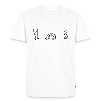 ver - T-shirt Premium bio Homme - blanc - Devant - Nico (187cm)