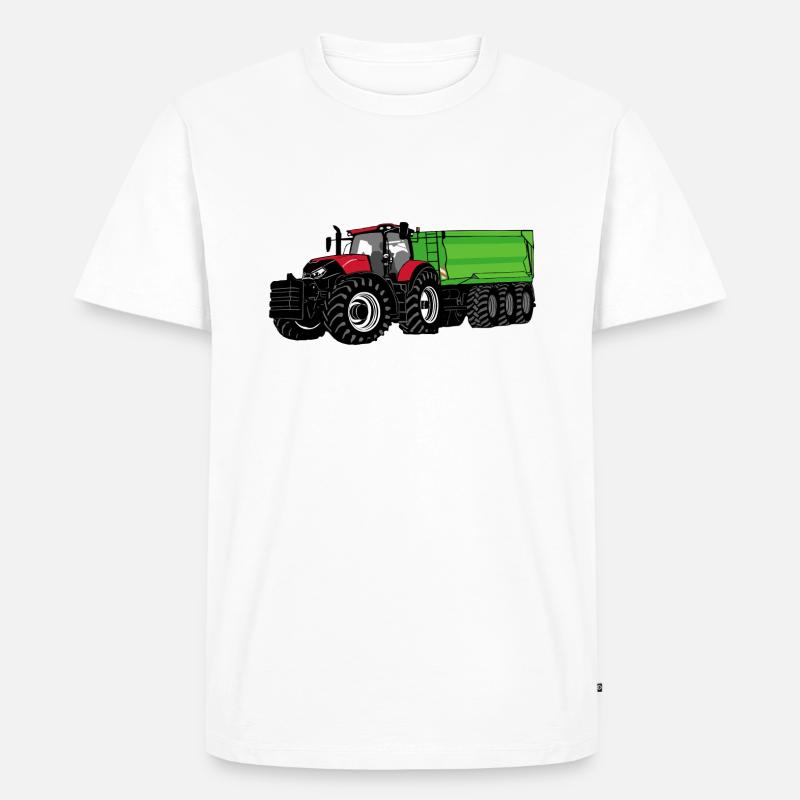 Traktor - Schlepper - Landwirt - Bauer - Männer Premium Bio T-Shirt - Weiß