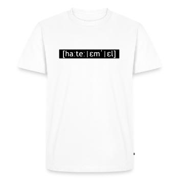 HTML / CSS LOUD FONT - SIMPLE - T-shirt Premium bio Homme - blanc - Devant - Nico (187cm)