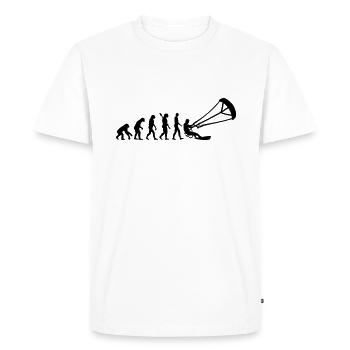 Evolution Kitesurfing - Men's Premium Organic T-Shirt - white - Front - Nico (187cm)