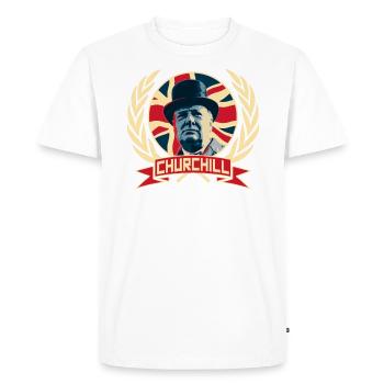 Winston Churchill - T-shirt Premium bio Homme - blanc - Devant - Nico (187cm)