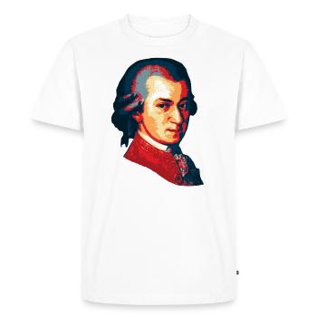 Wolfgang Amadeus Mozart - Men's Premium Organic T-Shirt - white - Front - Nico (187cm)