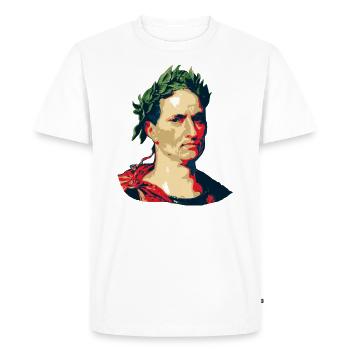 Jules César - T-shirt Premium bio Homme - blanc - Devant - Nico (187cm)