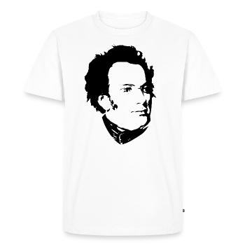 Franz Schubert - T-shirt Premium bio Homme - blanc - Devant - Nico (187cm)