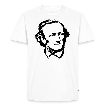 Richard Wagner Schwarz Weiß - T-shirt Premium bio Homme - blanc - Devant - Nico (187cm)