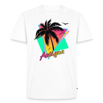 Antigua - T-shirt Premium bio Homme - blanc - Devant - Nico (187cm)
