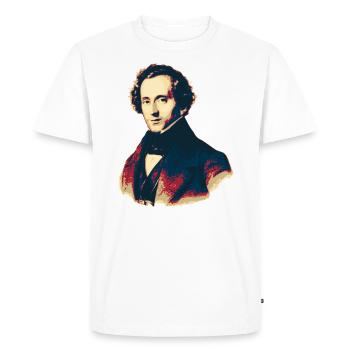 Felix Mendelssohn - Men's Premium Organic T-Shirt - white - Front - Nico (187cm)