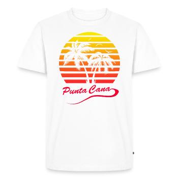 Punta Cana - T-shirt Premium bio Homme - blanc - Devant - Nico (187cm)