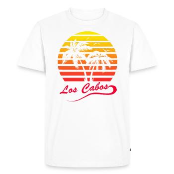 Los Cabos - Men's Premium Organic T-Shirt - white - Front - Nico (187cm)