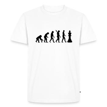 Chess king - Men's Premium Organic T-Shirt - white - Front - Nico (187cm)