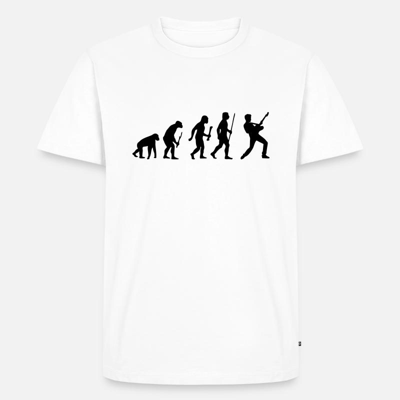 Evolution Rock - Men's Premium Organic T-Shirt - white