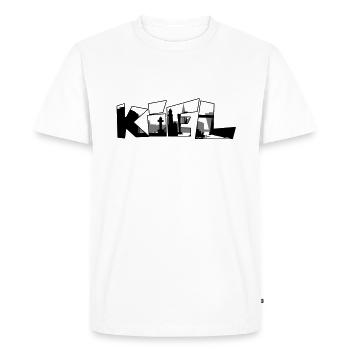 Kiel Skyline - T-shirt Premium bio Homme - blanc - Devant - Nico (187cm)