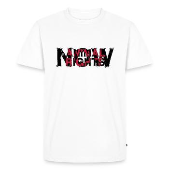 DROITS ANIMAUX NOW_03 - T-shirt Premium bio Homme - blanc - Devant - Nico (187cm)