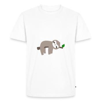 La sieste c'est la vie! - T-shirt Premium bio Homme - blanc - Devant - Nico (187cm)