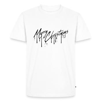 graffiti gouttes design cool ont un joyeux christma - T-shirt Premium bio Homme - blanc - Devant - Nico (187cm)