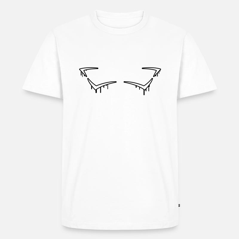 Graffiti Frame - Men's Premium Organic T-Shirt - white