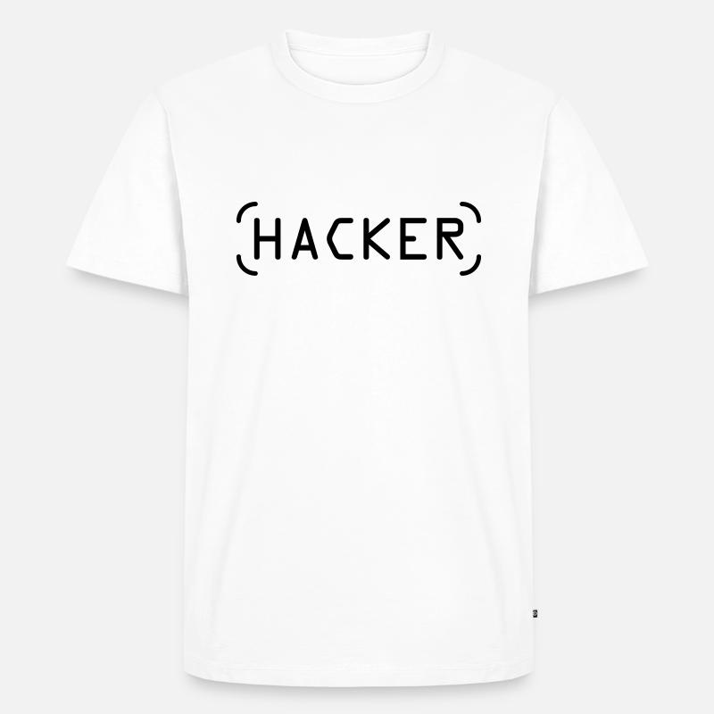 Hacker - Men's Premium Organic T-Shirt - white