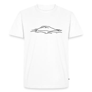 Island - Men's Premium Organic T-Shirt - white - Front - Nico (187cm)