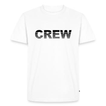Crew - T-shirt Premium bio Homme - blanc - Devant - Nico (187cm)