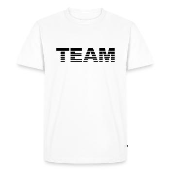 Team - T-shirt Premium bio Homme - blanc - Devant - Nico (187cm)