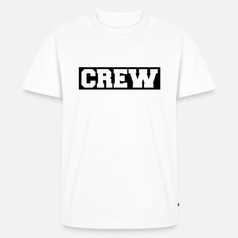 Crew - T-shirt Premium bio Homme - blanc