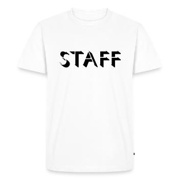 Staff Design - Men's Premium Organic T-Shirt - white - Front - Nico (187cm)