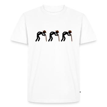 Old Man Team - T-shirt Premium bio Homme - blanc - Devant - Nico (187cm)
