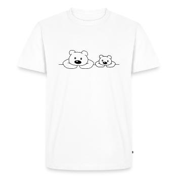 Teddys - Men's Premium Organic T-Shirt - white - Front - Nico (187cm)