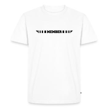 Member Logo - T-shirt Premium bio Homme - blanc - Devant - Nico (187cm)