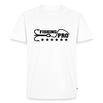 Fishing Pro - T-shirt Premium bio Homme - blanc - Devant - Nico (187cm)