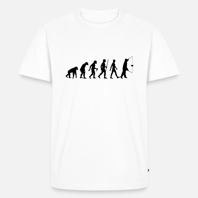 Evolution Diabolo - Männer Premium Bio T-Shirt - Weiß