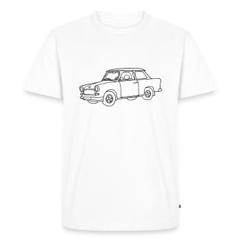 blockedName - Men's Premium Organic T-Shirt - white - Front - Nico (187cm)