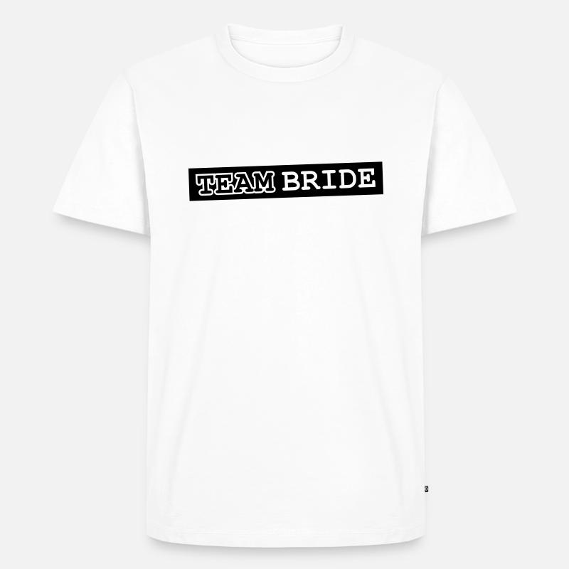 Team Bride Design - Männer Premium Bio T-Shirt - Weiß