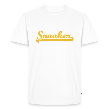 Snooker - T-shirt Premium bio Homme - blanc - Devant - Nico (187cm)
