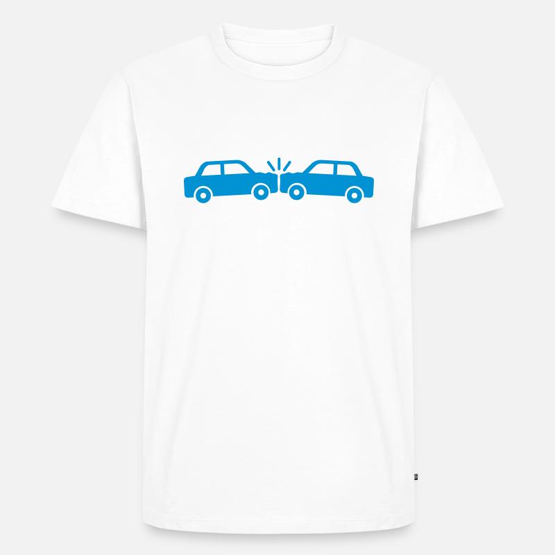 Unfall - Männer Premium Bio T-Shirt - Weiß