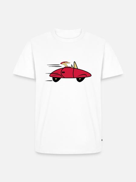 Bil sportsvogne hurtige biler - Herre Premium økologisk T-shirt - hvid