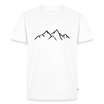 Beautiful mountain landscape - Men's Premium Organic T-Shirt - white - Front - Nico (187cm)