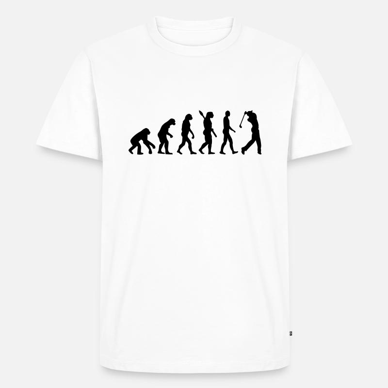 Golf - Männer Premium Bio T-Shirt - Weiß
