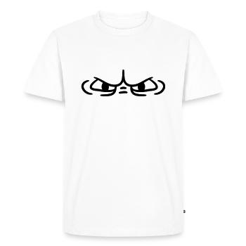Yeux de monstre de mauvais œil - T-shirt Premium bio Homme - blanc - Devant - Nico (187cm)