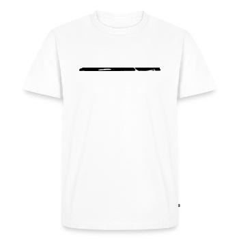 Graffiti ligne de coup de pinceau - T-shirt Premium bio Homme - blanc - Devant - Nico (187cm)