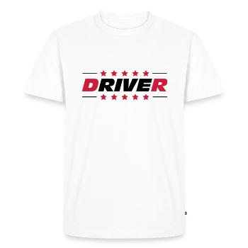 Pilot / Car / Plane / Driver / Pilote / Biker - Men's Premium Organic T-Shirt - white - Front - Nico (187cm)