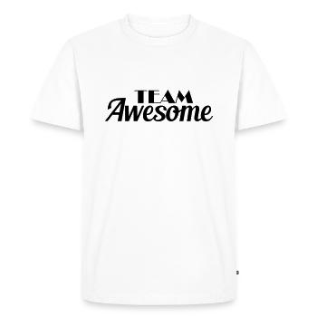 Team Awesome - T-shirt Premium bio Homme - blanc - Devant - Nico (187cm)