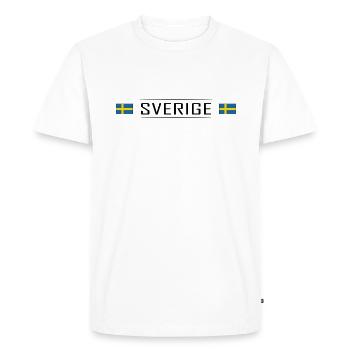 Pays Sverige Suède Scandinavie Vacances - T-shirt Premium bio Homme - blanc - Devant - Nico (187cm)
