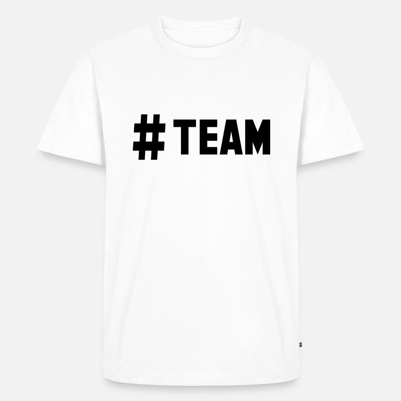 # team - Männer Premium Bio T-Shirt - Weiß