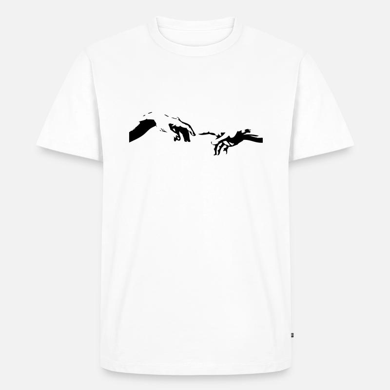 Hände - Männer Premium Bio T-Shirt - Weiß