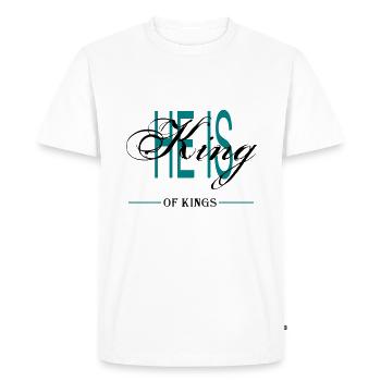 IL EST LE ROI DES ROIS - T-shirt Premium bio Homme - blanc - Devant - Nico (187cm)