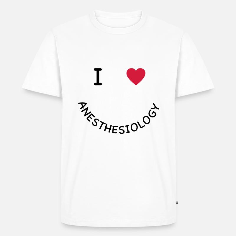 Anästhesie - Männer Premium Bio T-Shirt - Weiß