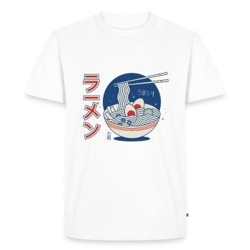 Cuisine japonaise - T-shirt Premium bio Homme - blanc - Devant - Nico (187cm)