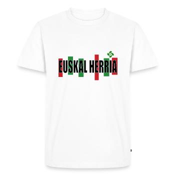 Basque Country - Men's Premium Organic T-Shirt - white - Front - Nico (187cm)
